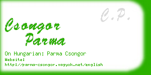 csongor parma business card